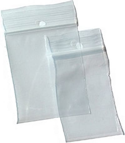 Gripzakjes 100x200 mm - 1000 stuks - 10x20 cm , 50 micron - lengte maat, hersluitbare zakjes