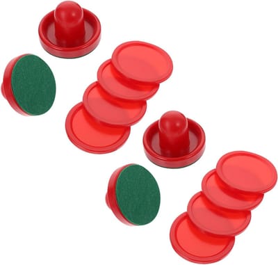 Airhockey Accessoires Set - Pucks en Pushers - Tafelspel Spelen - Hoge Duurzaamheid - 8 x 8 x 6 cm