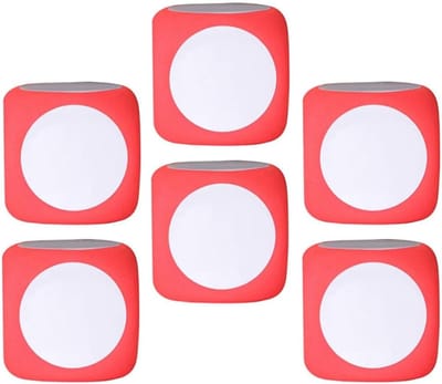 Lege Dobbelstenen - Schuim dobbelstenen - Educatief spel - Zelf te bewerken - 6x6x6 cm - Zoals getoond