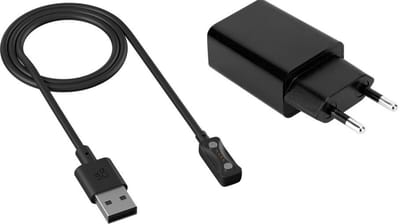 Strap-it Oplader / Oplaadkabel USB met adapter - geschikt voor Polar Ignite 3 / Pacer / Pacer Pro / Vantage V3 / M3 / Grit X2 Pro