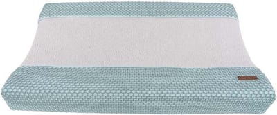 Baby's Only Gebreide baby aankleedkussenhoes - Waskussenhoes - Overtrek verzorgingskussen Sun - Mint/Stonegreen - 45x70 cm