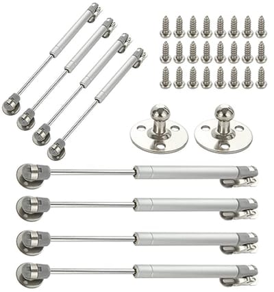 NTHProducts - Gasveren - Verin shock absorber - 8 stuks - Keuken deur - Hydraulisch - Geschikt voor meubels - Onbehandeld