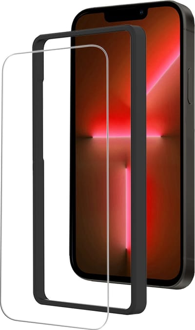 Screenprotector - Geschikt voor Apple iPhone 13 - Met Installatie Frame - Beschermglas - Gehard Glas - Tempered Glass - Screen Protector - Inclusief Montage Kit