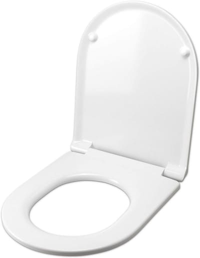 Toiletbril voor CIELO ENJOY THERMOINDUENTE - Wit met Roestvrijstalen Scharnieren - Normale of Softclose Afsluiting