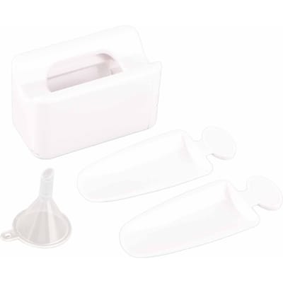 Nagel Dip Poeder Opbergdoos Nagel Glitter Poeder Pailletten Dip Recycling Bak white