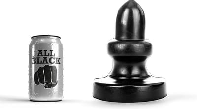 All Black Buttplug 17 cm - zwart