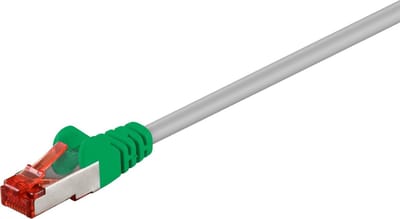 Pro CAT 6 Crossover-patch cable S/FTP (PiMF) Grijs Groen - Groen - 1m