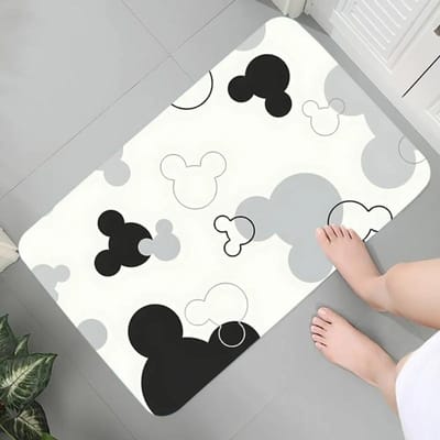 Disney M-Mickey Mouse Vloermat Grafisch Bedrukte Flanellen Deurmatten voor Badkamer Keuken Entree Tapijt Huisdecoratie Matten 30X50CM