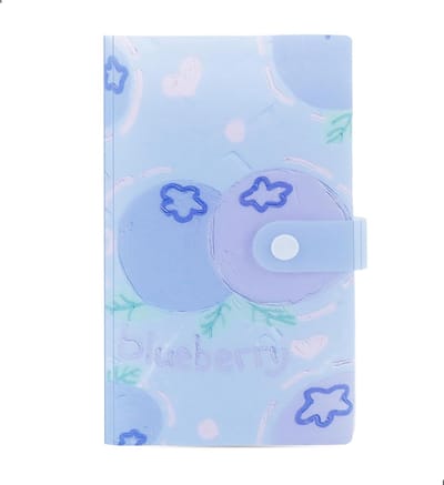Album Kaartenhoezen - Opbergmappen Notitieboeken - Kaarten Sorteren - Vlek- Water- en Wrijvingsbestendig - 9 x 57 cm - Blauw