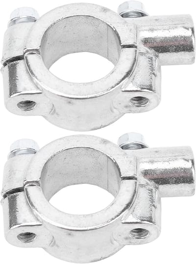 Motorcycle Grip Bar Mirror Mount - 2 Stuks Achteruitkijkspiegel Bevestiging voor Motoren, ATV en Scooters met 22mm Draad en Stevige Klem Adapter