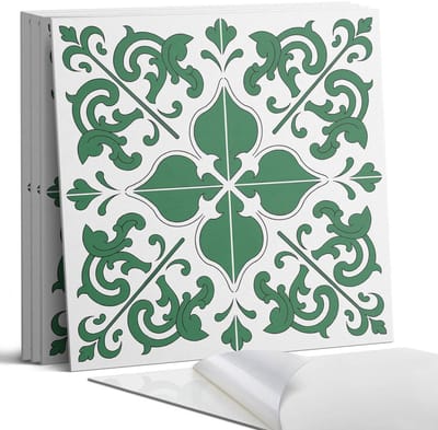 Coloray Wandpanelen Zelfklevend - Plantenpatroon met versieringen Zelfklevende Wandpanelen - 50 cm x 50 cm - Groente Wandpaneel PVC - 5 stuks - Texturen Wandpanelen Zelfklevend - Wandbord Keuken - Wandpaneel Badkamer
