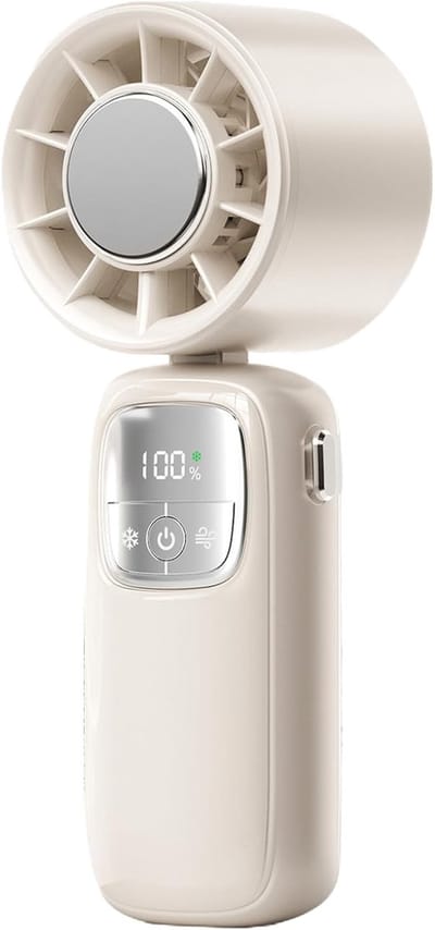 Draagbare Oplaadbare Ventilator | Stille Opvouwbare Koeler | USB Oplaadbare Handventilator Voor Camping, Wandelen, Vissen & Strand