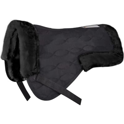 Waldhausen Synthetic Lambskin Halve Pad Zwart Pony