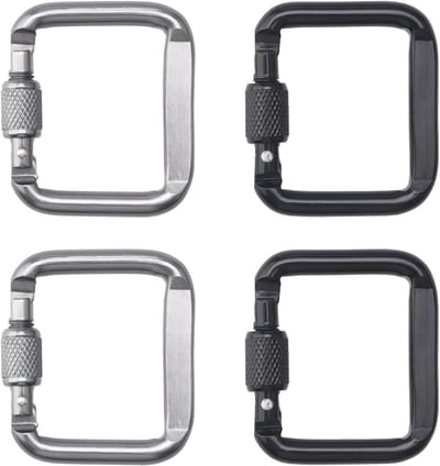 Super Sterke Vierkante Carabiner Haken - Ideaal voor Wandelen, Kamperen en Reizen met Uitrusting