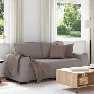 vidaXL - 2-zitsbank - Taupe - 180x77x82 - cm - Stof