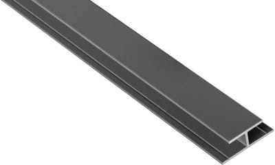 Aluminium H-profiel - Verbindingsprofiel HPL - Platen Verbinden - Gepoedercoat - 2 meter - Antraciet