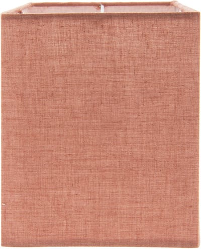 Clayre & Eef Lampenkap 14x14x18 cm Rood Textiel Vierkant Stoffen Lampenkap