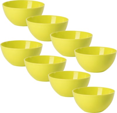 Plasticforte kommetjes/schaaltjes - 8x - dessert/ontbijt - kunststof - D17 x H7 cm - groen