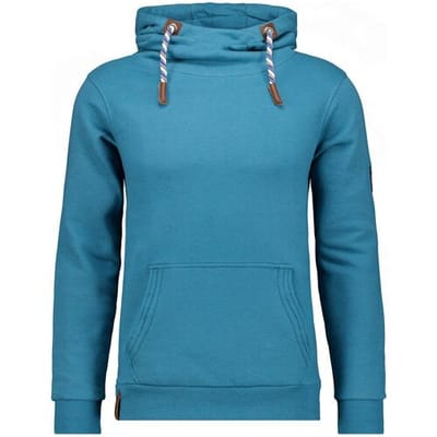 Ragman Trui Drawstring Hoodie Sweat Donker Blauwgroen / male