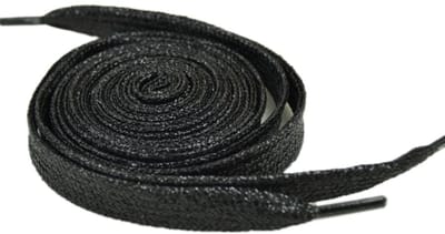Allecto - Vervangende Schoenveters - Platte Veters voor Sport- en Wandelschoenen - Zwart - 10 mm - 160 cm - Duurzaam en Sterk - Geschikt voor Sne