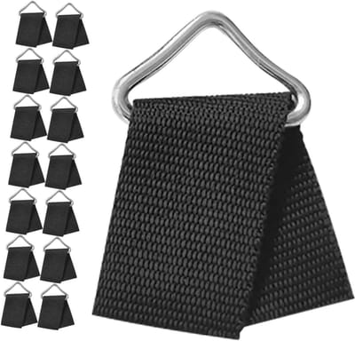 Trampoline Gesp Sets - Reparatieset Mat - Trampoline Onderhoud - Weerbestendige Versterking - 60 Sets - Zwart