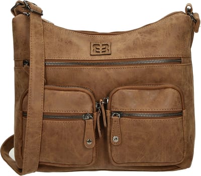 Enrico Benetti Ardèche Schoudertas Dames Camel Cognac – Exclusief bij Bol.com