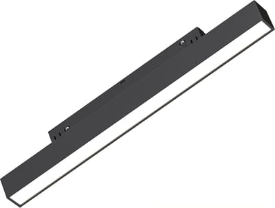 48V Magnetische Lineaire LED Railverlichting - Lijnverlichting - Brinton Magni - 10W 950lm 120D - Helder/Koud Wit 6500K - Zwart