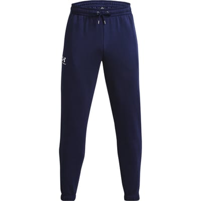 Under Armour UA Icon Fleece Jogger-BLU Heren Sportbroek - Midnight Navy - Wit