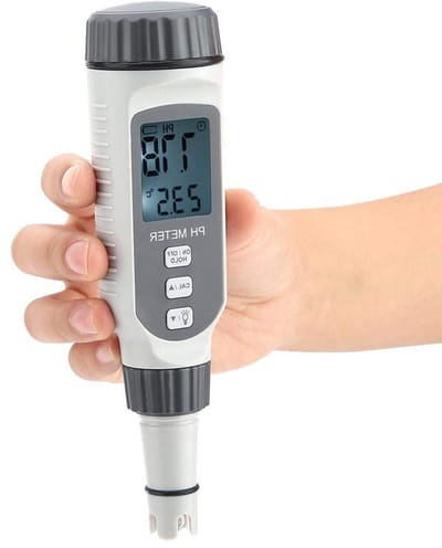 Digitale pH Meter voor Water en Bodem, Hoge Nauwkeurigheid, LCD Display, pH Bereik 0.00-14.00, Ideaal voor Tuinieren en Aquaristiek