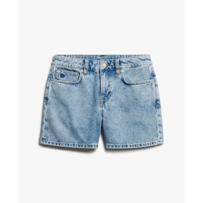 Superdry - Mid Rise Denim Shorts - Dames - Jeans shorts