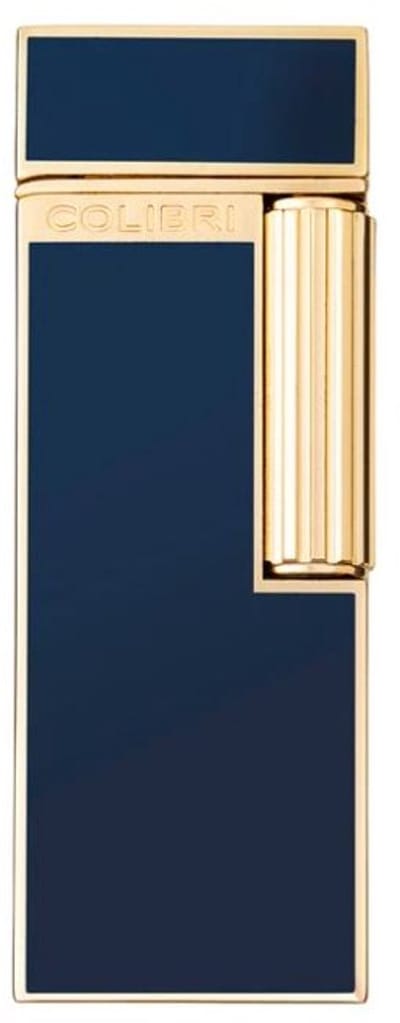 Colibri Continental vuursteen aansteker navy-goud