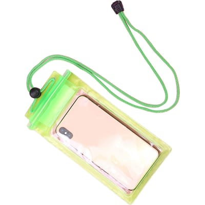 Telefoon Waterdichte Hoes PVC Transparant Drie Laags Verzegelde Telefoon Droogzak voor Raften Strand Zwemmen beige