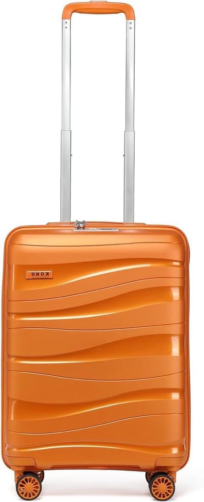 Reiskoffer - Handbagage Koffer - Vliegen - Lichtgewicht Polypropyleen - 56cm - Oranje