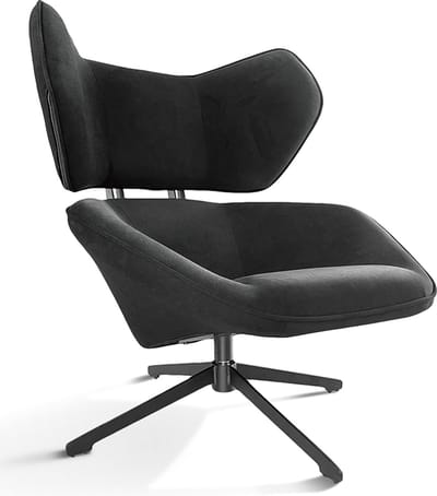 Kansas - Loungestoel - Zwart