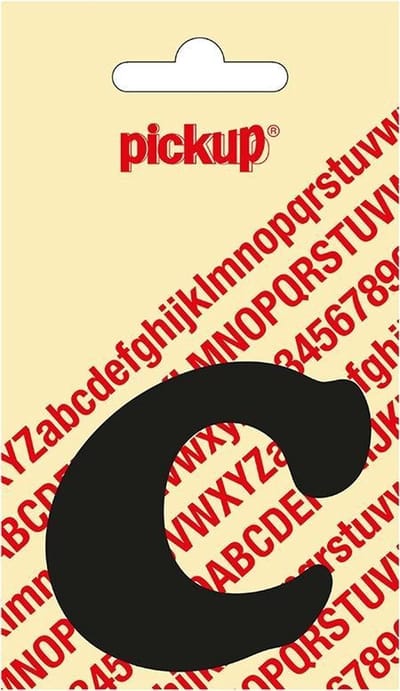 Pickup plakletter CooperBlack 60 mm - zwart C