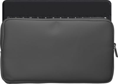 kwmobile toetsenbord hoes geschikt voor Logitech KEYS-TO-GO hoesje - Nylon keyboard beschermhoes - Reis case met rits - Keyboards cover in donkergrijs