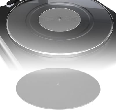 Acrylaat draaitafelmat, antistatische slipmat voor 12 inch platenspeler, verbeterde geluidskwaliteit en ruisreductie voor HiFi-liefhebbers