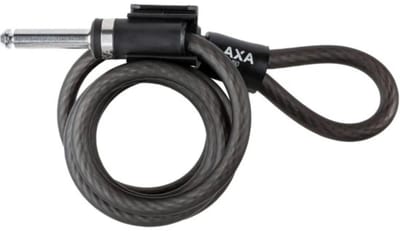 AXA UPI 150/10 Insteekkabel – 150 cm – 10 mm – Compatibel met AXA Imenso & Block XXL – Plug‑in Aansluiting – Matzwart – Met Framehouder