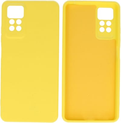 Fashion Backcover Telefoonhoesje - Color Hoesje - Geschikt voor de Xiaomi Redmi Note 11 Pro 5G 2022 - Geel