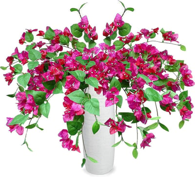 Kunstbloemen Stengels - Zijden Wijnstokken - Feestelijke Decoratie - Levenslustig en Duurzaam - 775 cm Lengte - Violet Mix