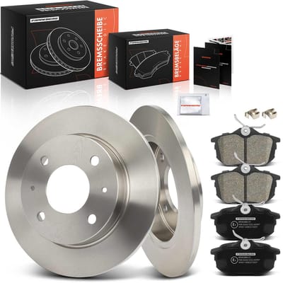 Frankberg 2x remschijven 4x remblokken achteras voor Mitsubishi