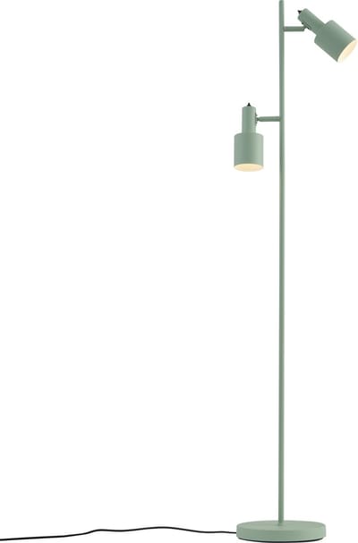 QAZQA stijn - Moderne Vloerlamp | Staande Lamp - 2 lichts - H 156 cm - Groen - Woonkamer