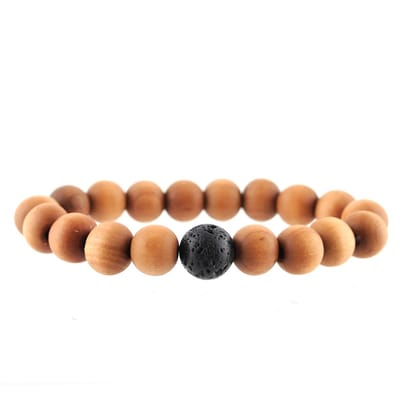 Houten Kralen Armband - Licht