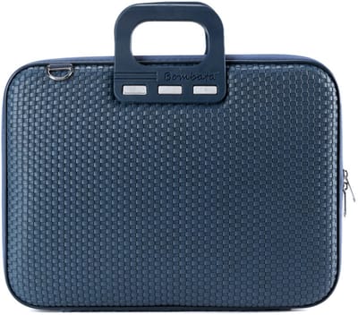Bombata Trama Laptoptas met Vlechtpatroon - 13 / 14 inch - Dames en Heren - Blauw