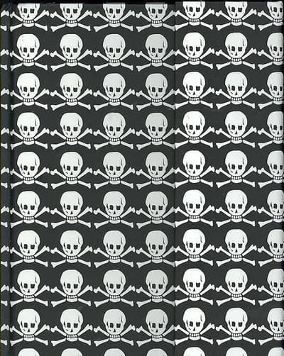 Peter Pauper Magnetic notitieboek - Skull - crossbones - 16x21 cm