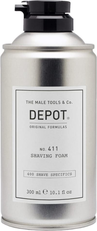 Dépôt, 400 Spécificités Rasage Non. 411, Sorbitol, Apaisant, Mousse à raser, 300 ml