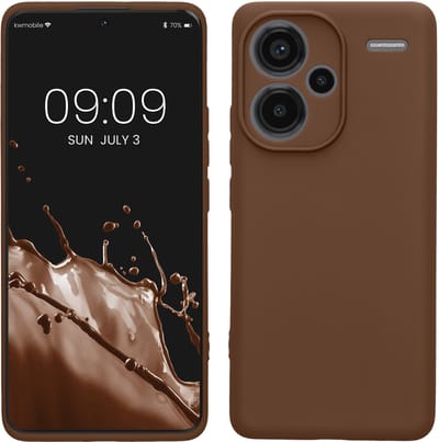 kwmobile telefoonhoesje geschikt voor Xiaomi Redmi Note 13 Pro+ 5G / Redmi Note 13 Pro Plus 5G - Hoesje voor smartphone - Precisie camera uitsnede - In chocoladebruin