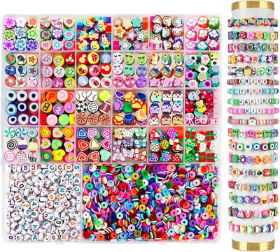 Kralen voor armbanden, kralen om te rijgen, armbanden zelf maken, kinderen, doe-het-zelf kunst, handwerk, verjaardagscadeaus voor kinderen, meisjes, leeftijd 6-12
