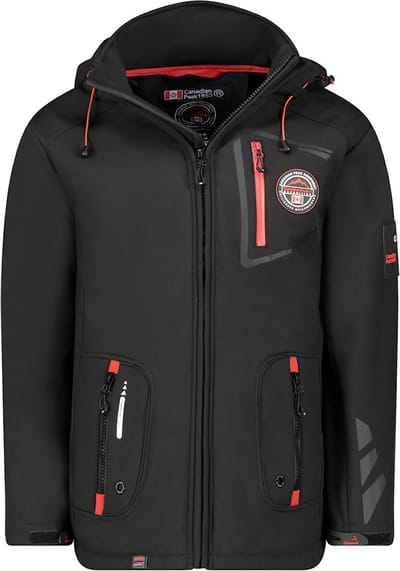 Canadian Peak Heren Softshell Jas Met Afneembare Capuchon - XXL