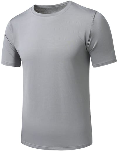 YOUTHUP Heren Sport Zijdeachtig Sneldrogend T-Shirt - met Ref Streep - M